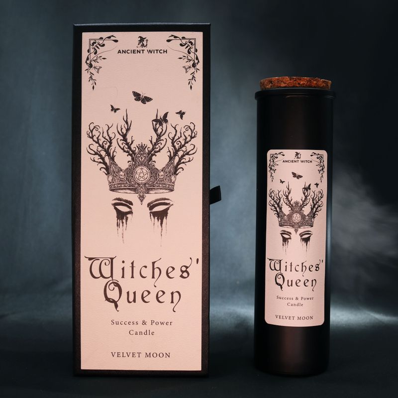 Vela Witches' Queen con su caja ilustrada