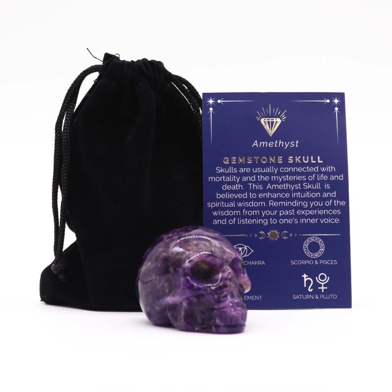 Calavera de amatista
